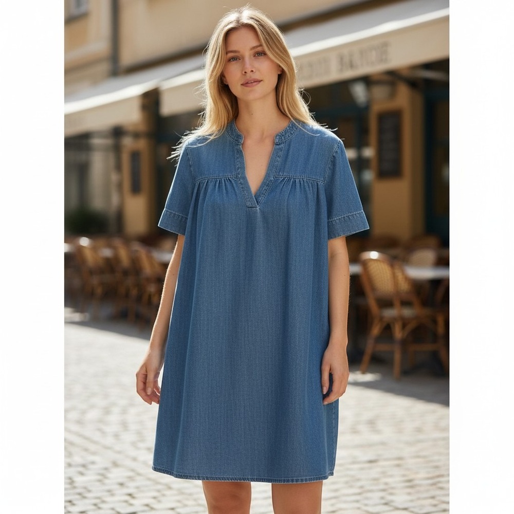 Mother Denim Mini Dress S Simple Thing Cottagecore Coastal Cowgirl Western Boho